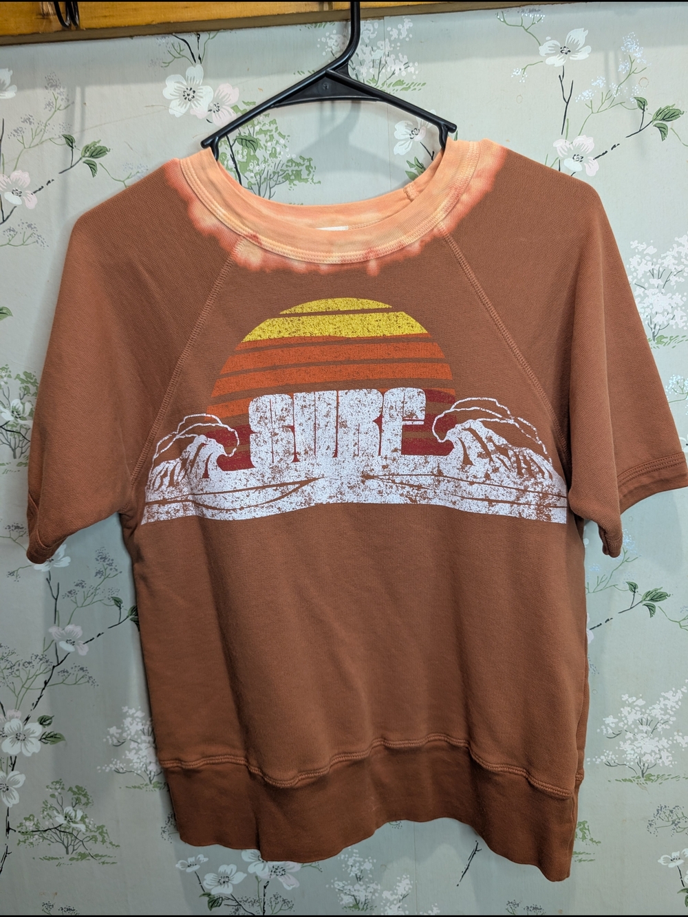 Free People We The Free Sunset Surf Graphic Short Sleeve Sweatshirt
